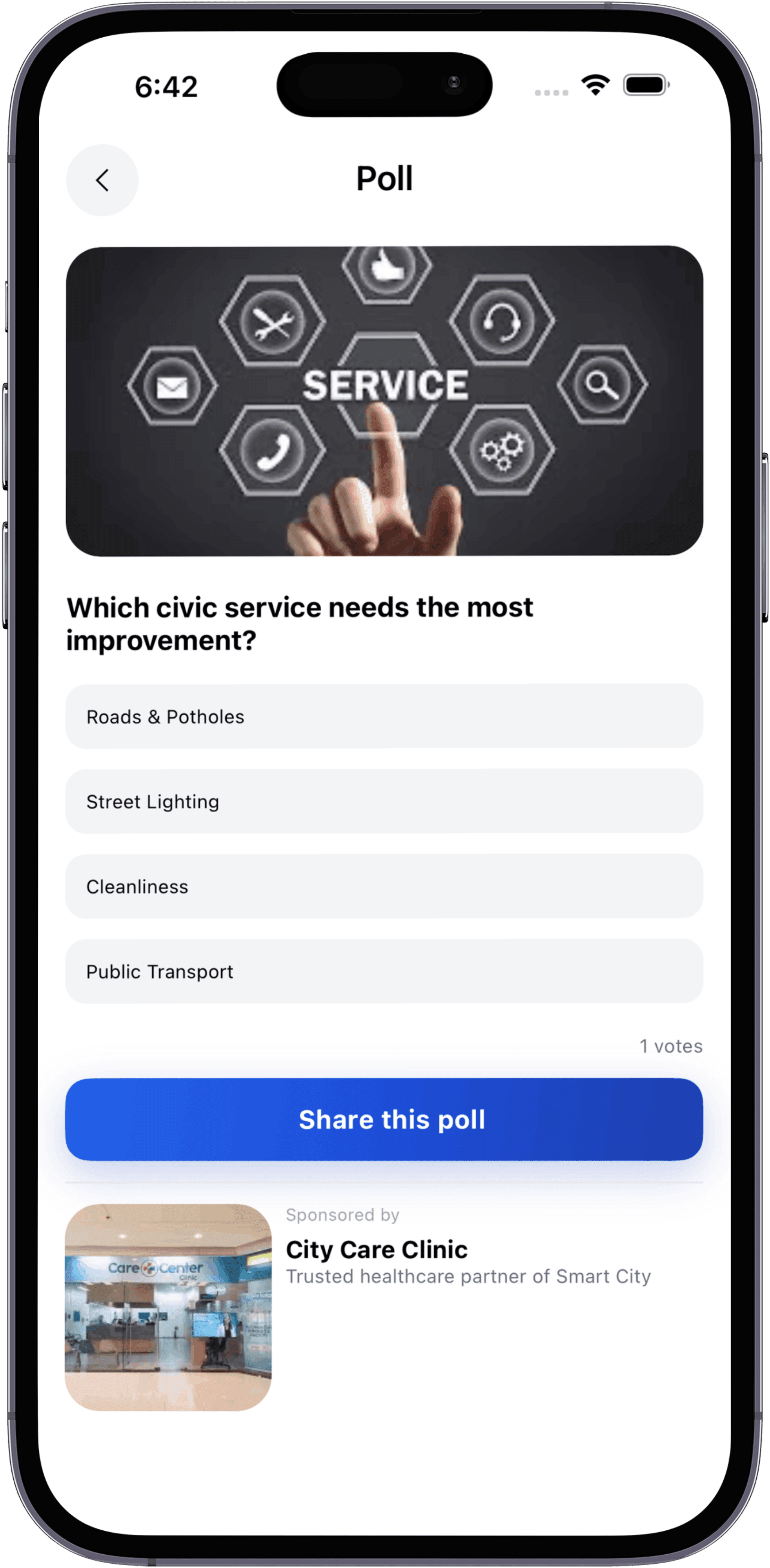 Participate in Community Polls